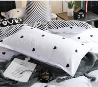 HKM-253203 Cotton Wash Three-Piece Bedding Set in Various Sizes