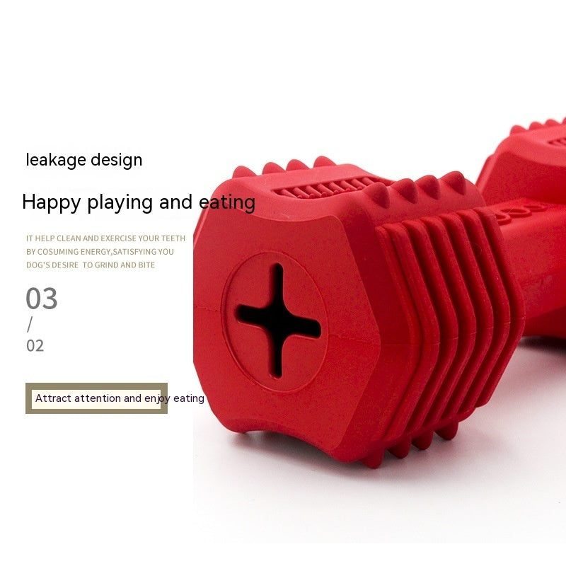 HKM-253331 Interactive Rubber Dog Toy for Molar Health and Food Dispensing, 20x9x7.5CM