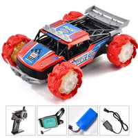 HKM-253459 Alloy RC Climbing Car with Explosion Wheel and Music - Remote Control Off-road Stunt Toy