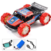 HKM-253459 Alloy RC Climbing Car with Explosion Wheel and Music - Remote Control Off-road Stunt Toy