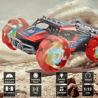 HKM-253459 Alloy RC Climbing Car with Explosion Wheel and Music - Remote Control Off-road Stunt Toy