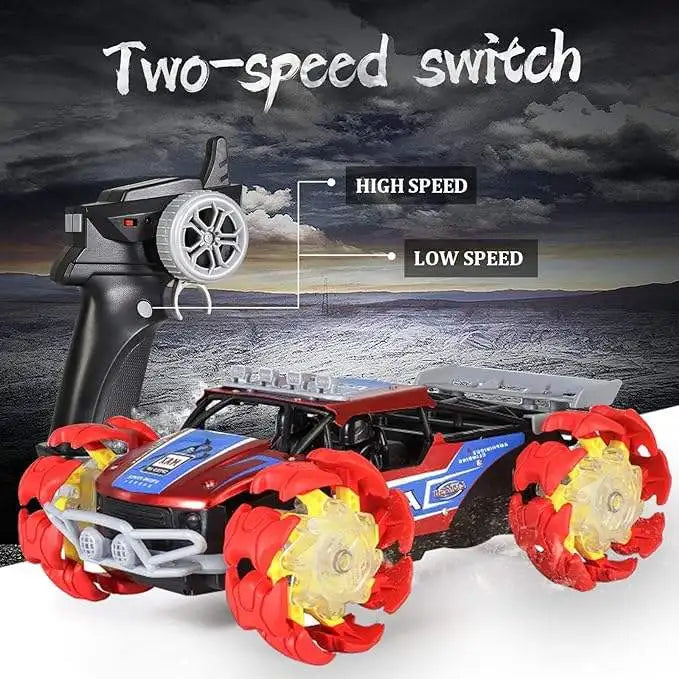 HKM-253459 Alloy RC Climbing Car with Explosion Wheel and Music - Remote Control Off-road Stunt Toy