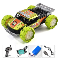 HKM-253459 Alloy RC Climbing Car with Explosion Wheel and Music - Remote Control Off-road Stunt Toy