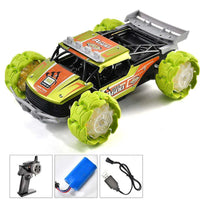 HKM-253459 Alloy RC Climbing Car with Explosion Wheel and Music - Remote Control Off-road Stunt Toy