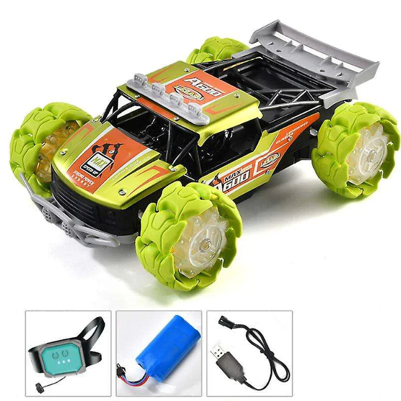 HKM-253459 Alloy RC Climbing Car with Explosion Wheel and Music - Remote Control Off-road Stunt Toy
