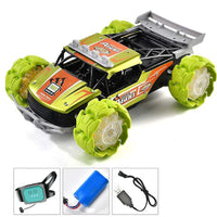 HKM-253459 Alloy RC Climbing Car with Explosion Wheel and Music - Remote Control Off-road Stunt Toy