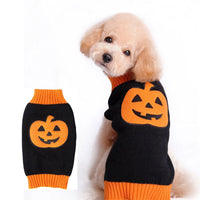 HKM-253459 Knitted Pumpkin Sweater for Pets - Available in Orange and Navy Blue, Multiple Sizes