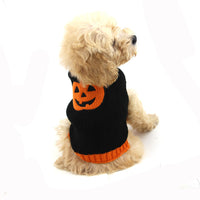 HKM-253459 Knitted Pumpkin Sweater for Pets - Available in Orange and Navy Blue, Multiple Sizes