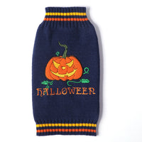 HKM-253459 Knitted Pumpkin Sweater for Pets - Available in Orange and Navy Blue, Multiple Sizes