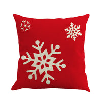HKM-253587 Christmas Series Linen Pillowcase - 45x45 cm, Festive Design for Holiday Decor