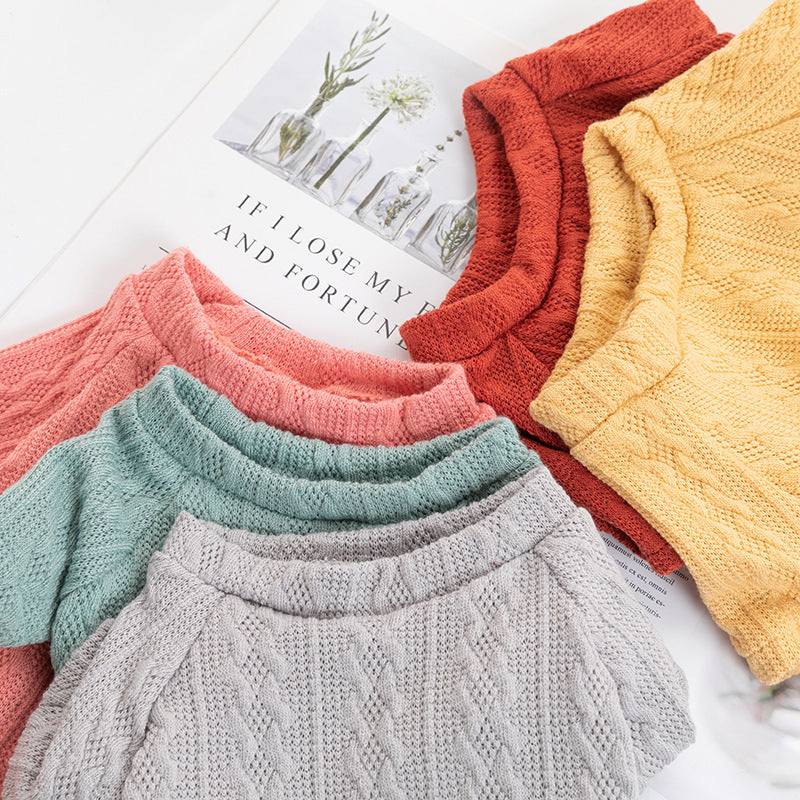 HKM-253651 Cozy Knitted Pet Sweater in Multiple Colors for Small to Extra Large Dogs