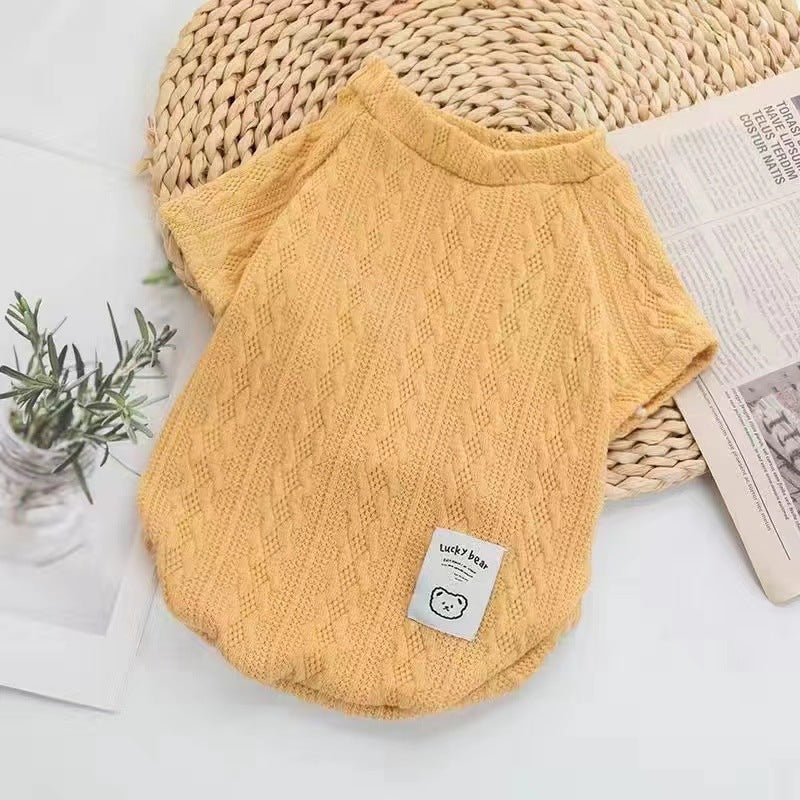 HKM-253651 Cozy Knitted Pet Sweater in Multiple Colors for Small to Extra Large Dogs