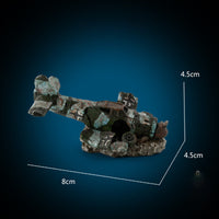 HKM-253715 Resin Aquarium Decoration - Aircraft Wreckage Simulation Ornament, 8CM x 4.5CM x 4.5CM
