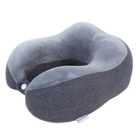 HKM-253843 U-Shaped Memory Foam Travel Pillow with Mesh Fabric for Neck Support