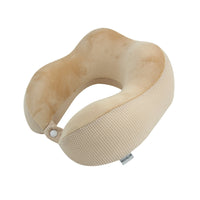 HKM-253843 U-Shaped Memory Foam Travel Pillow with Mesh Fabric for Neck Support