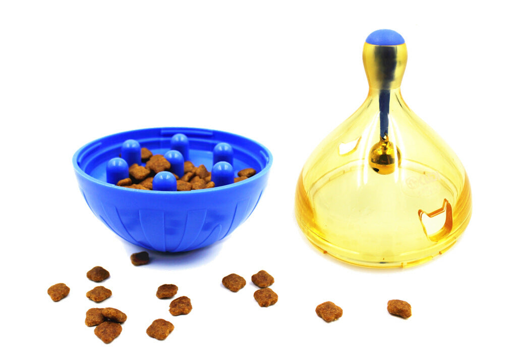 HKM-253907 Tumbler Food Leaker Dog Toy with Bell for Small and Medium Dogs, Durable and Colorful