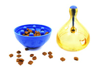 HKM-253907 Tumbler Food Leaker Dog Toy with Bell for Small and Medium Dogs, Durable and Colorful