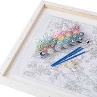 HKM-254035 Handmade Animal Digital Painting on Linen, 40x50cm Modern Art for Living Spaces