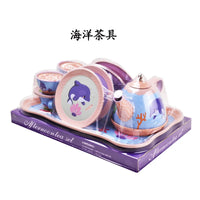 HKM-254035 Mini Princess Tea Party Set with Desserts - Pretend Play Kitchen Toy for Ages 2 and Up