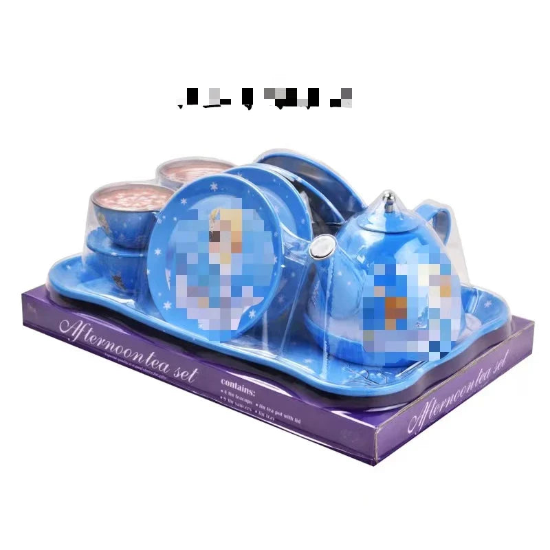 Mini Princess Tea Party Set with Desserts - Pretend Play Kitchen Toy for Ages 2 and Up