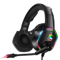 HKM-254099 RGB 7.1 Channel Wired Gaming Headset with Microphone and Adjustable Fit