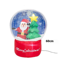 HKM-254163 Luminous Inflatable Christmas Snowman and Elk Decoration for Courtyard – Available in Multiple Sizes