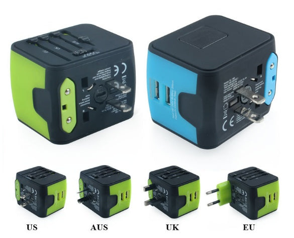 HKM-254227 Multi-Function Conversion Socket with Dual USB Charger, 6-Outlets, 1500W Power, Eco-Friendly Material