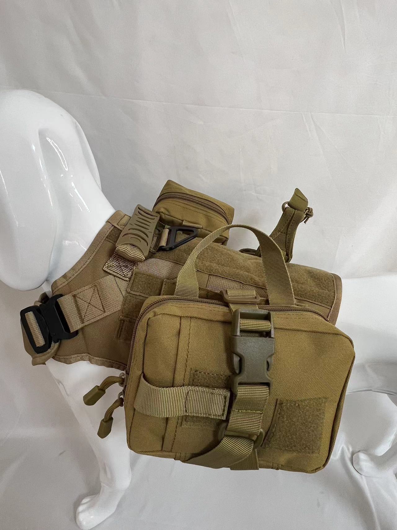 HKM-254227 Outdoor Multifunctional Dog Vest with Water Bottle Pouch - Available in Various Sets and Sizes