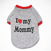 HKM-254291 Thick Fleece Dog Sweatshirt for Spring and Autumn in Navy Blue and Gray