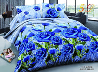 HKM-254355 Reactive Printed Polyester Bedding Set - Double Four-Piece with Quilt Cover and Pillowcases