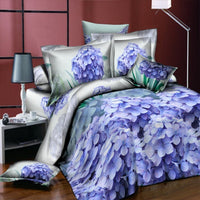 HKM-254355 Reactive Printed Polyester Bedding Set - Double Four-Piece with Quilt Cover and Pillowcases