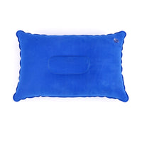 HKM-254483 Square Inflatable Travel Pillow with PVC Flocking - 22x34cm