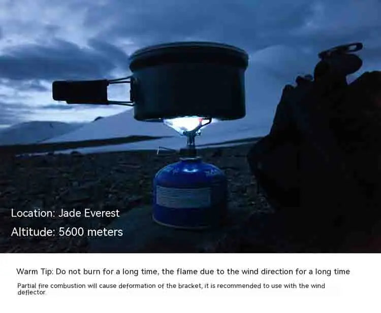 KTX-254547 Ultra-light BRS Titanium Alloy Folding Camping Stove 3000T 25g for Outdoor Hiking