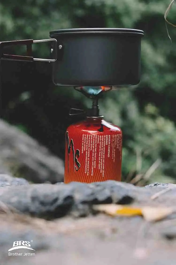 KTX-254547 Ultra-light BRS Titanium Alloy Folding Camping Stove 3000T 25g for Outdoor Hiking