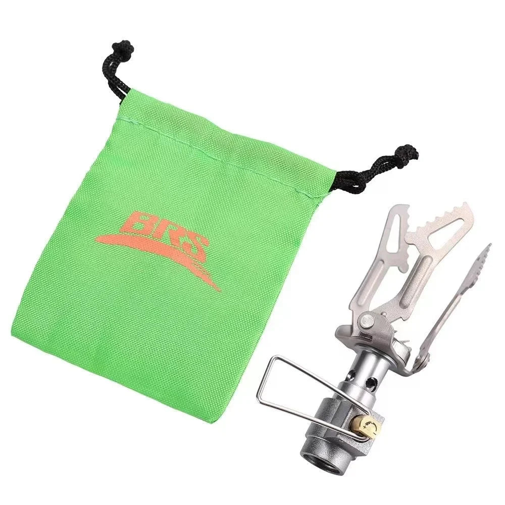 KTX-254547 Ultra-light BRS Titanium Alloy Folding Camping Stove 3000T 25g for Outdoor Hiking