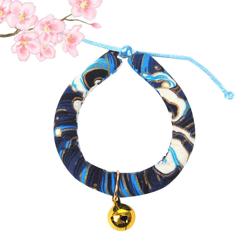 HKM-254739 Japanese Style Cartoon Bell Pet Collar