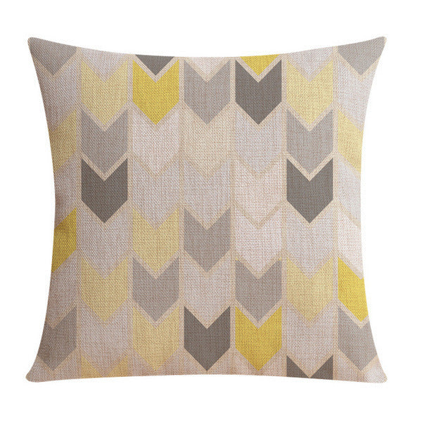 HKM-254739 Modern Cotton Linen Cushion Cover - Simple Design in Multiple Sizes