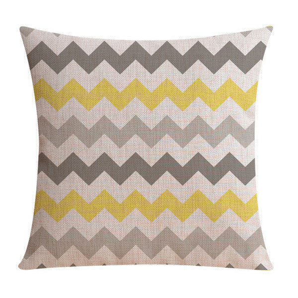 HKM-254739 Modern Cotton Linen Cushion Cover - Simple Design in Multiple Sizes
