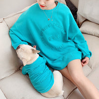 HKM-254803 Parent-Child Embroidered Kitty Outfit in Various Colors