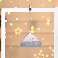 HKM-254803 Wooden Plush Christmas Tree Ornament Pendant Collection