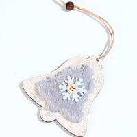 HKM-254803 Wooden Plush Christmas Tree Ornament Pendant Collection
