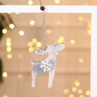HKM-254803 Wooden Plush Christmas Tree Ornament Pendant Collection