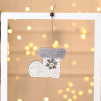 HKM-254803 Wooden Plush Christmas Tree Ornament Pendant Collection