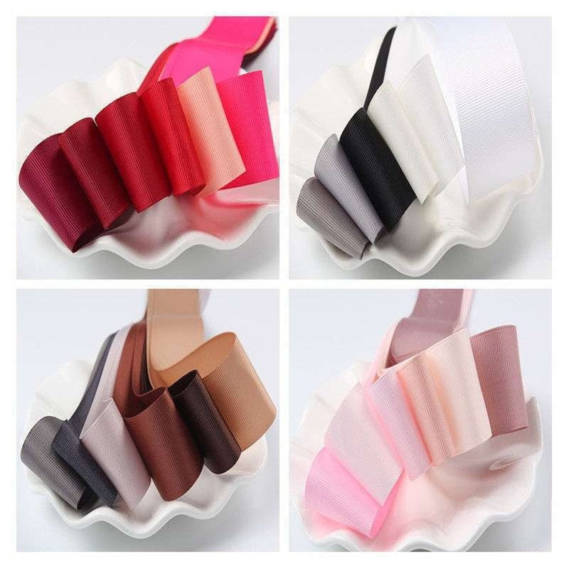 KTX-254867 Double-sided Threaded Braid Hair Ornaments - Various Colors and Widths, 10m Polyester Fiber