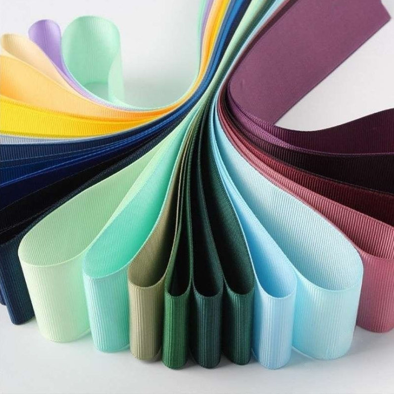 KTX-254867 Double-sided Threaded Braid Hair Ornaments - Various Colors and Widths, 10m Polyester Fiber