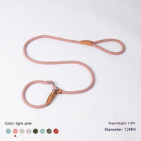 HKM-254995 Durable Nylon Woven Round P-Chain Leash for Medium to Large Dogs - 1.7M