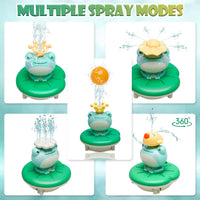 HKM-254995 Electric Rotating Frog Shower Toy for Babies and Toddlers - Fun Bath Water Sprinkler