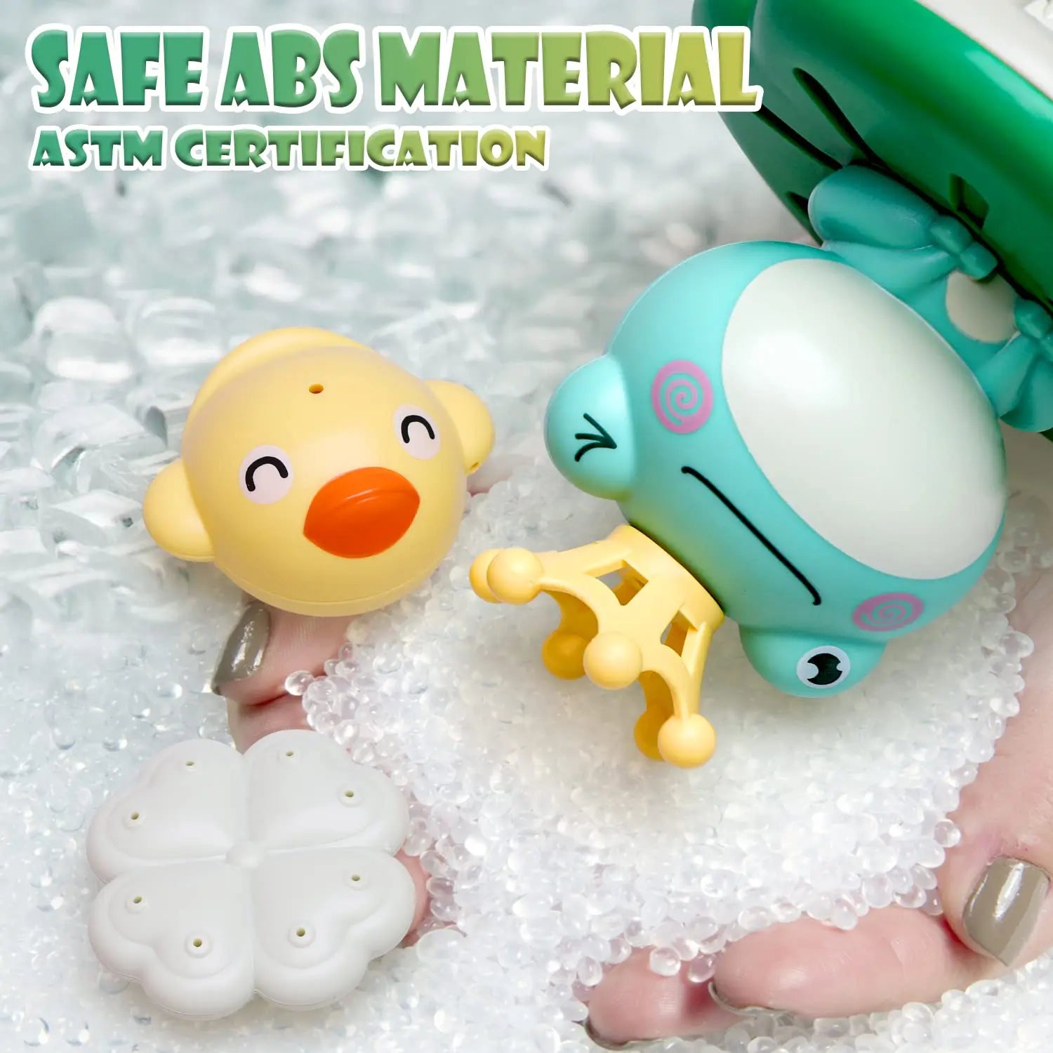 HKM-254995 Electric Rotating Frog Shower Toy for Babies and Toddlers - Fun Bath Water Sprinkler