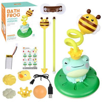 HKM-254995 Electric Rotating Frog Shower Toy for Babies and Toddlers - Fun Bath Water Sprinkler