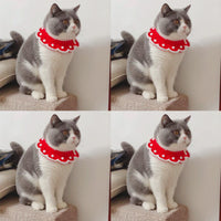 HKM-255059 Cute Cartoon Wool Knitted Collar for Pets - Cat, Dog & Rabbit, Customizable Sizes